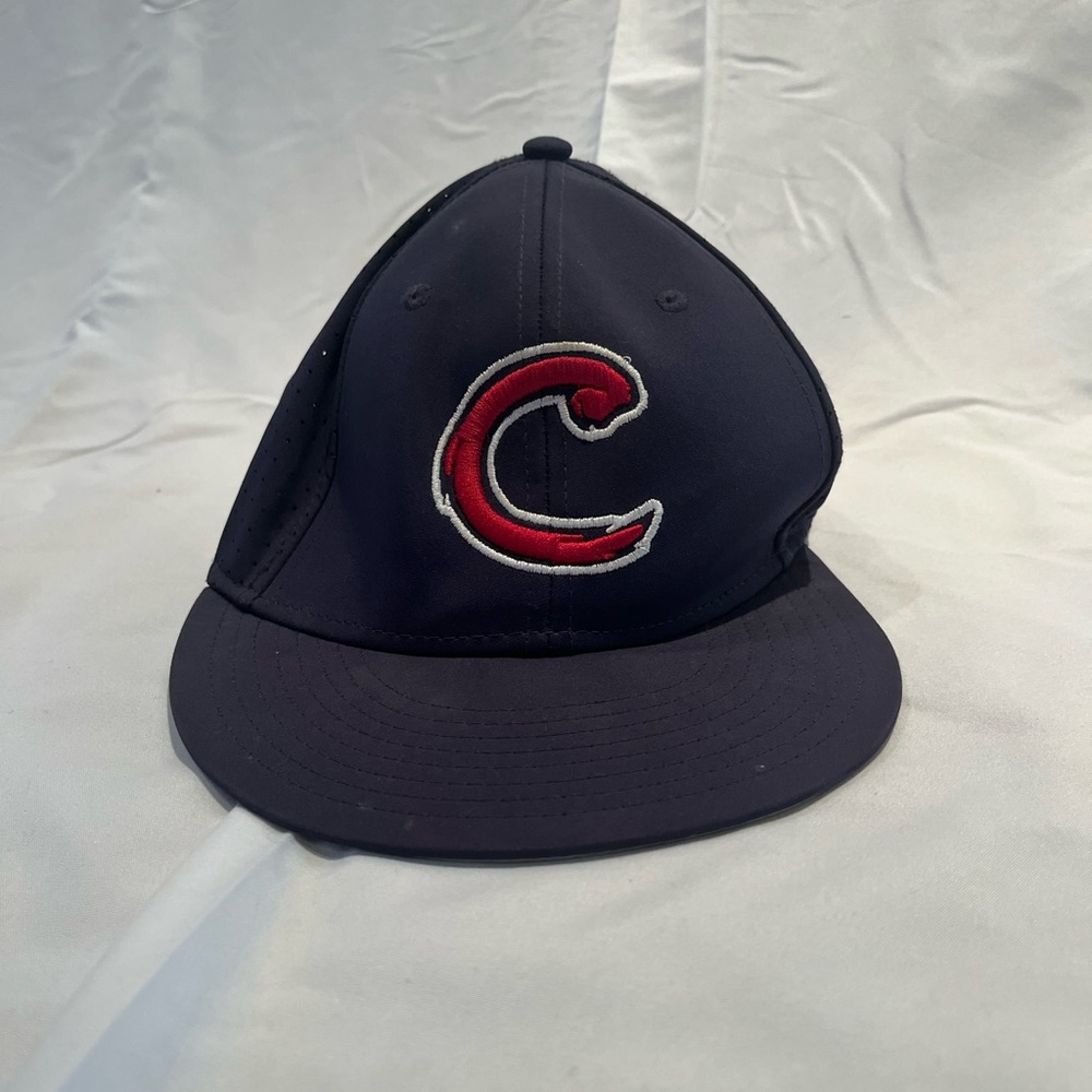Navy and red New Era fitted hat #baseball